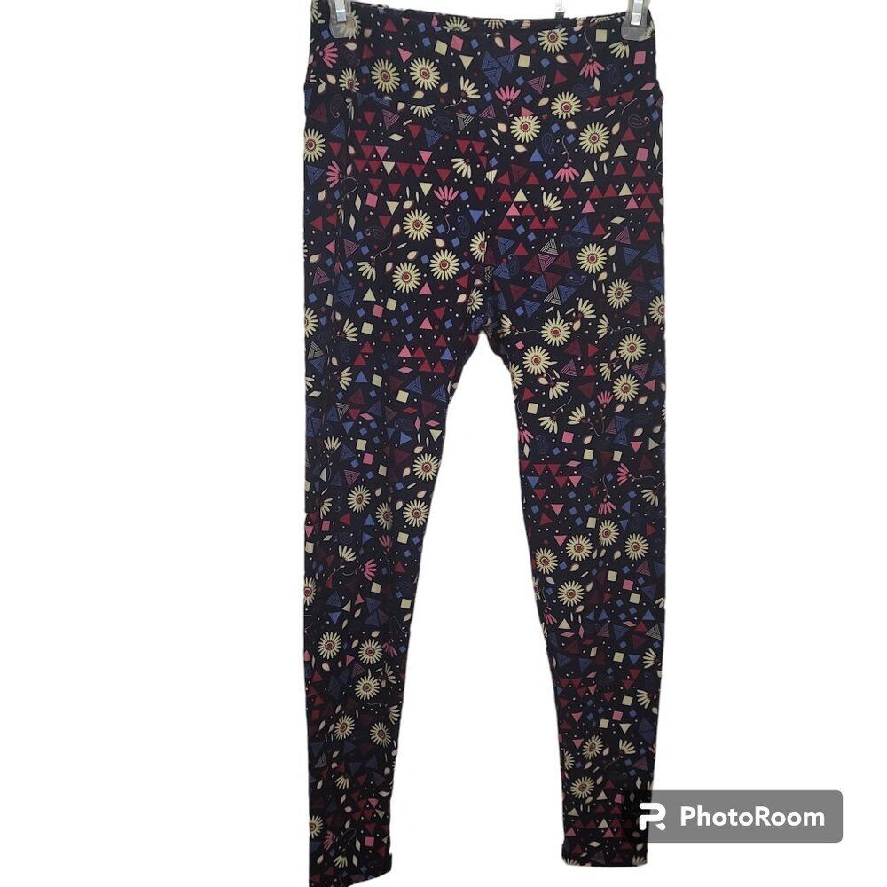 LuLaRoe Red white & Blue Leggings